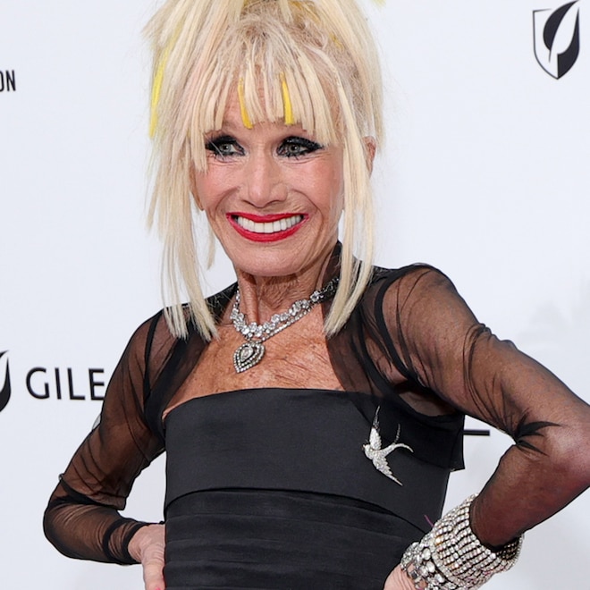 Betsey Johnson attends the Elton John AIDS Foundation's 34th Annual Academy Awards Viewing Party on March 15, 2026 in West Hollywood, California